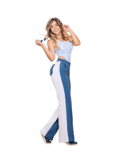 JEAN WIDE LEG DUOTONO