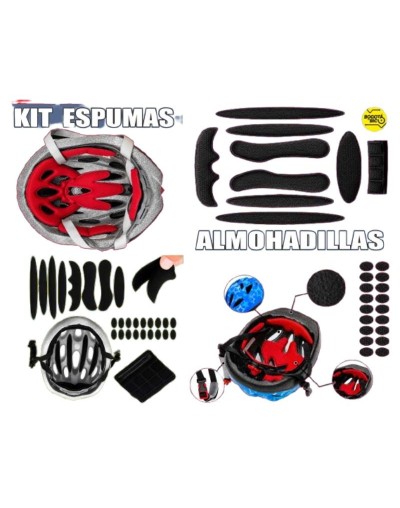 Juego de Almohadillas Internas para Casco de Bicicleta