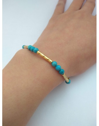 Pulsera Piedra Turquesa 4mm