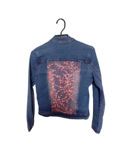 Chaqueta demin coral