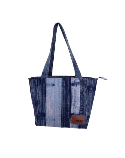Bolso denim decorado