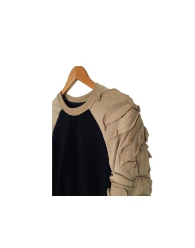 Sweater Color Block Diseño 3D