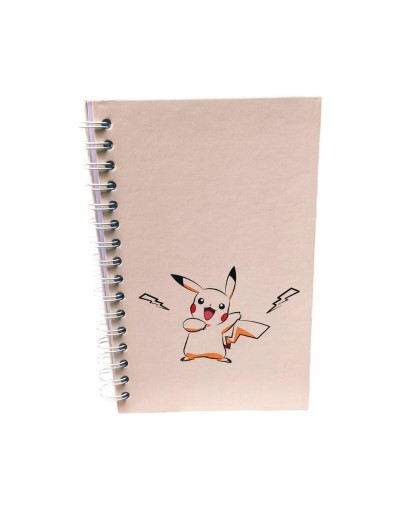Cuaderno Argollado Pikachu  Hoja Blanca