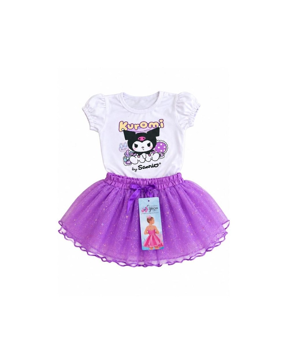 Conjunto Infantil  con Falda Tutú 