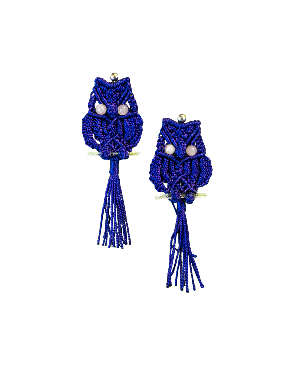Aretes Búho Violeta Pasión 