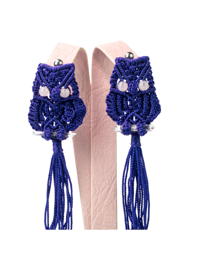 Aretes Búho Violeta Pasión 
