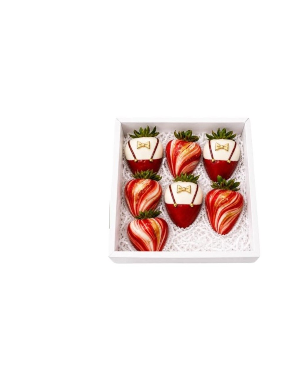 Caja 7 Fresas con Chocolate Personalizadas
