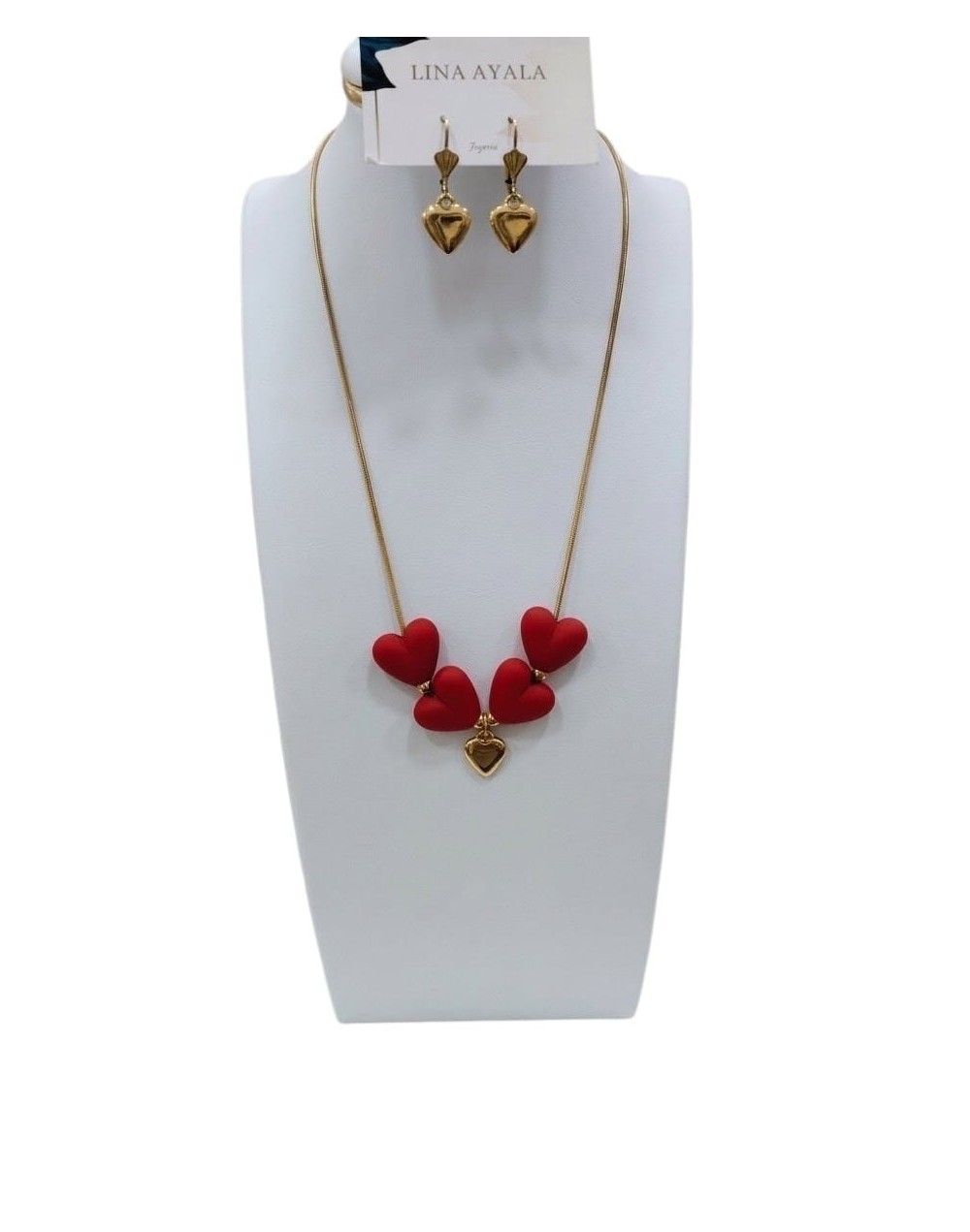 Conjunto Corazón Rojo 
