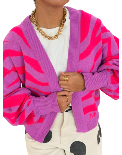 Cárdigan candy lila-fucsia