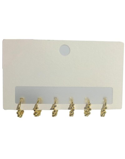 Tríos de aretes candongas