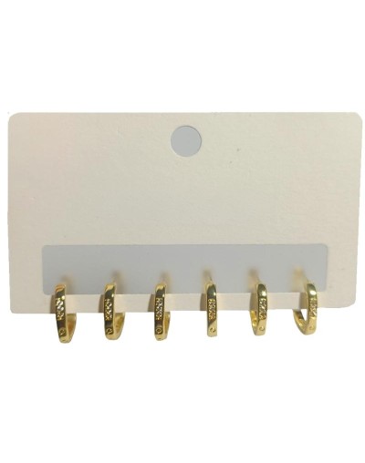 Tríos de aretes candongas