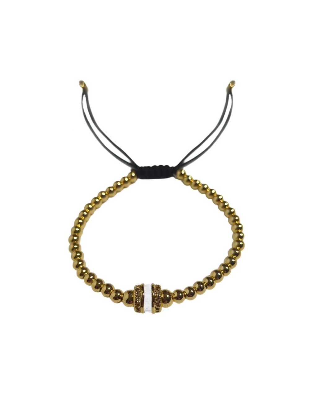 Pulsera rodinada con circones