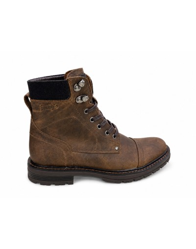 Bota para caballero en cuero cafe Jimmy´s