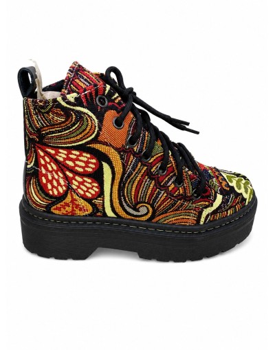 Botin en lona estilo wayuu nacional cocida estilo 010