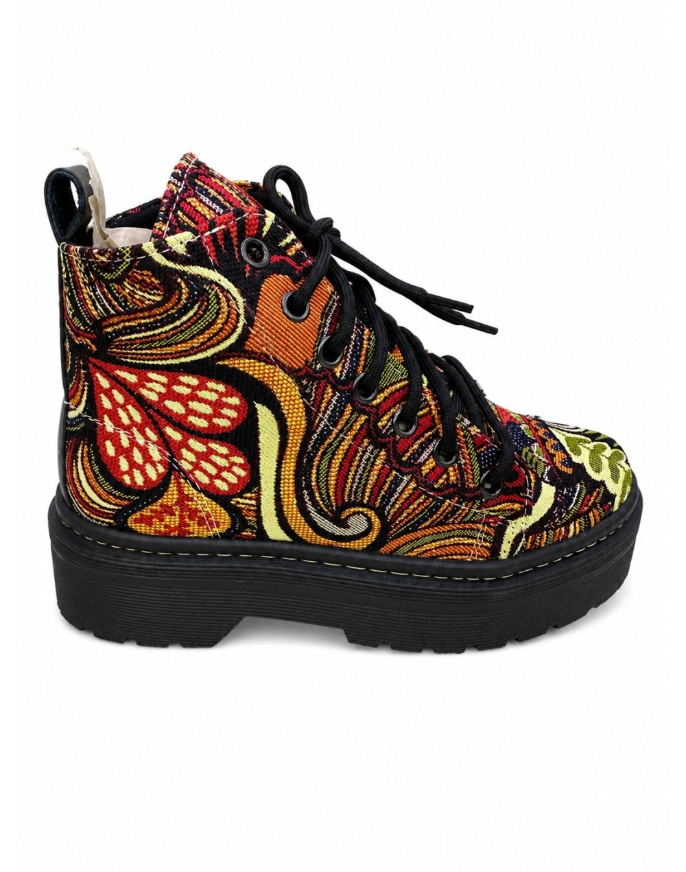 Botin en lona estilo wayuu nacional cocida estilo 010