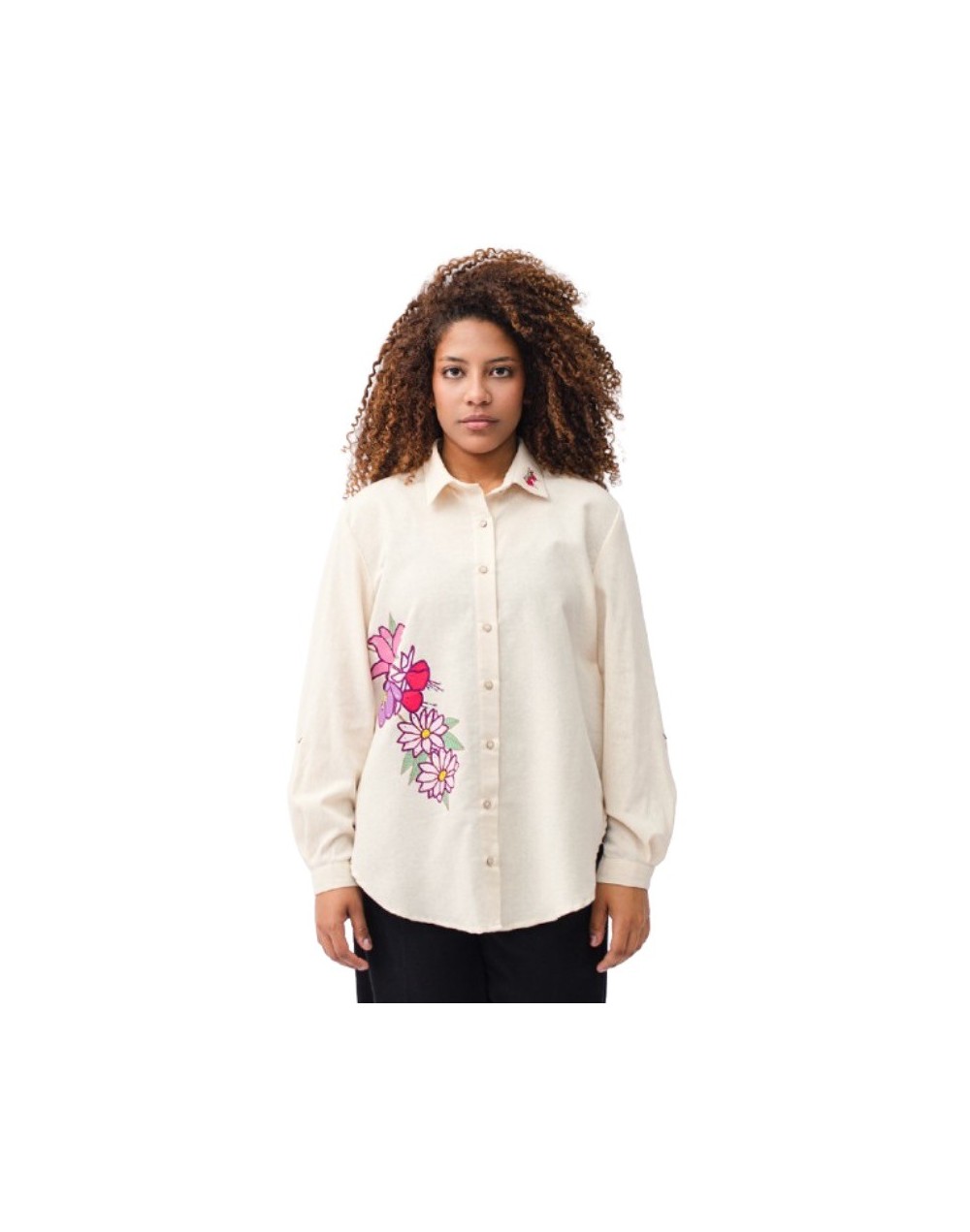 CAMISA ECO FLORES COLOMBIANAS