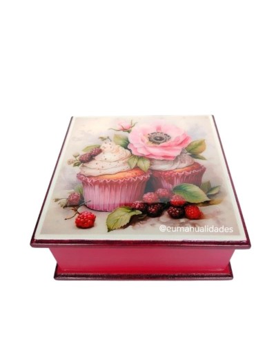 Servilletero cupcakes frutos rojos