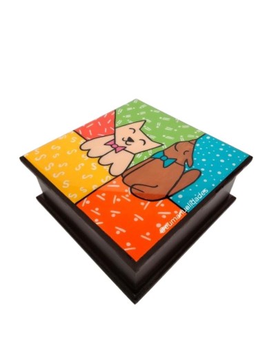 Servilletero gato y perro britto