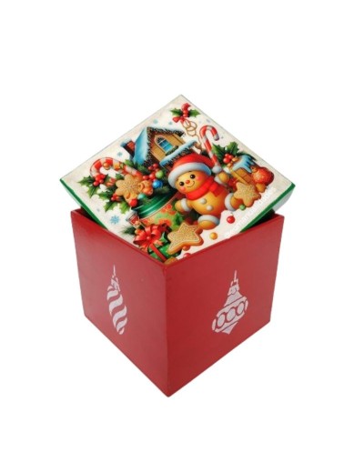 Caja muñeco y galletas jengi
