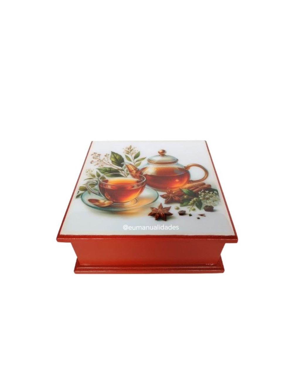 Caja cuatro divisiones anis y canela