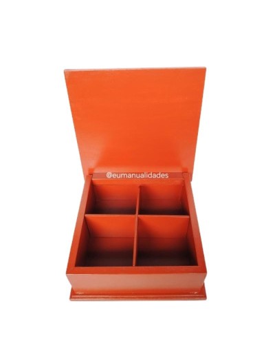 Caja cuatro divisiones anis y canela