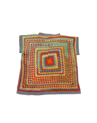 SUETER TEJIDO GRANNY ARCOIRIS