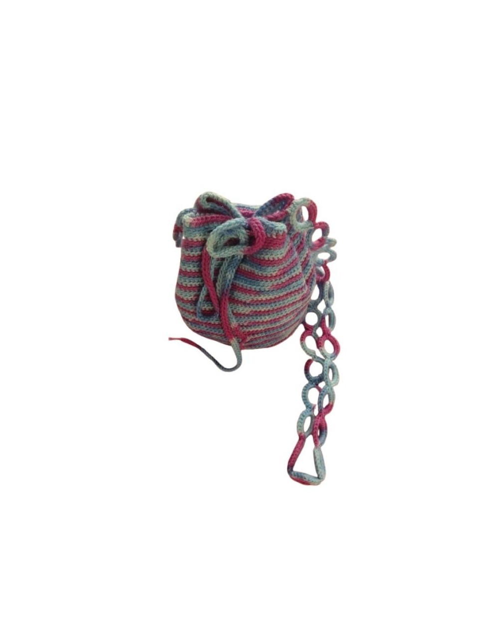 MINI MOCHILA TEJIDA MORA