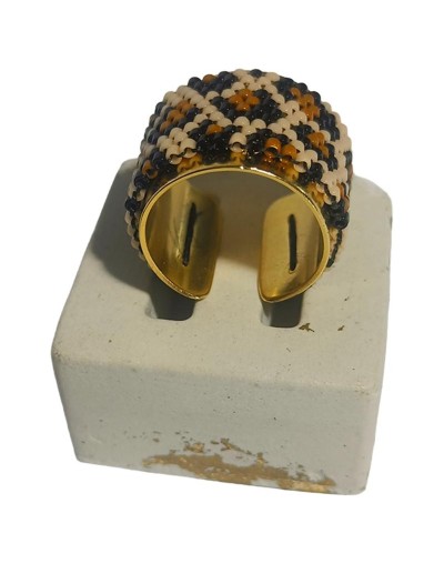 Anillos en Miyuki con base