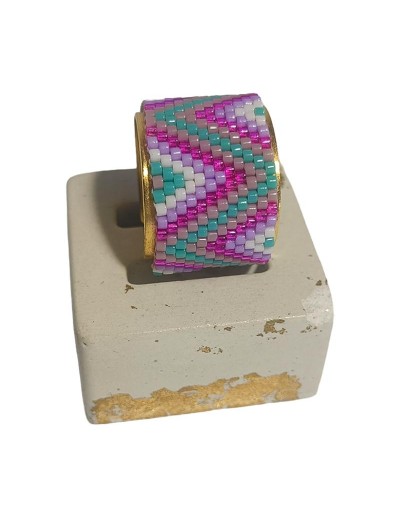 Anillos en Miyuki con base