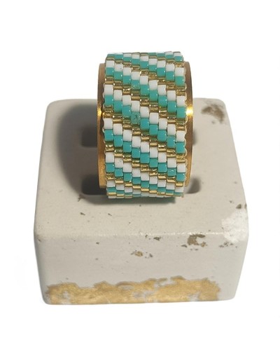 Anillos en Miyuki con base
