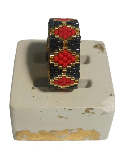Anillos en Miyuki con base
