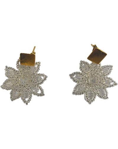 Aretes artesanales Flor