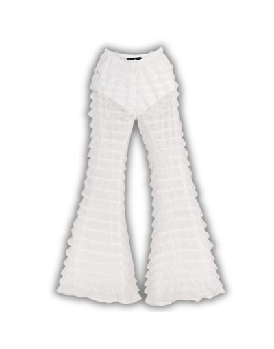 Pantalon Blanco boleros transparente