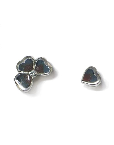 Aretes Trébol Verde en Plata 925, Esmalte al Fuego y Moissanitas | Lebedeva Jewelry Art