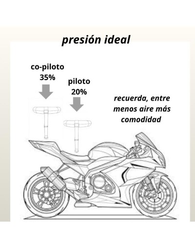 2 Cojínes Neumáticos Con Correas Mas Bomba Para Viajes en Moto