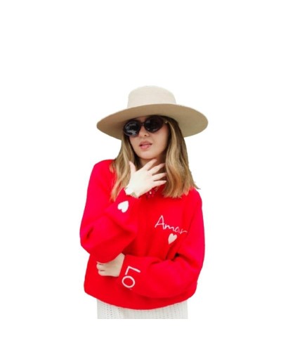Suéter amour rojo