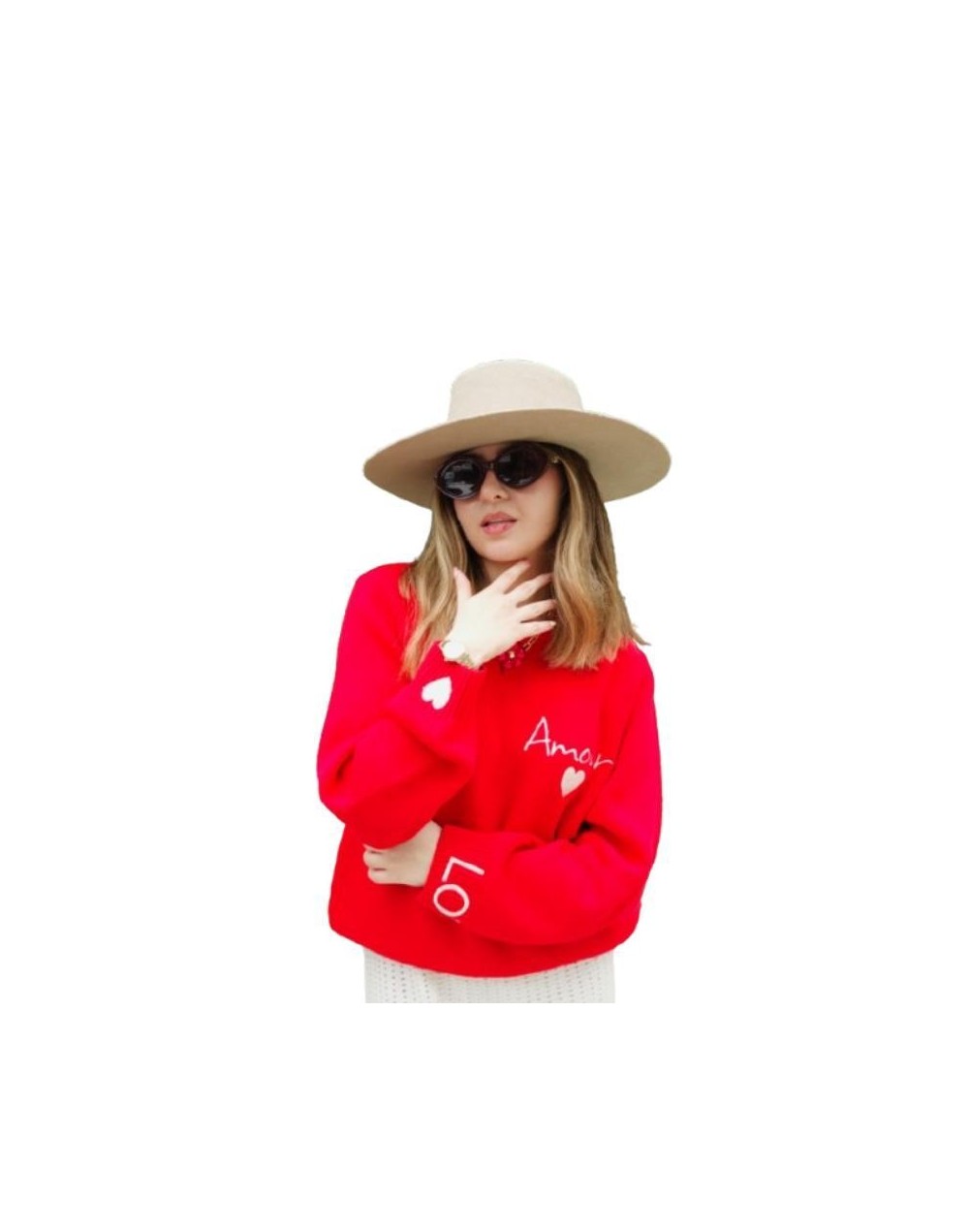 Suéter amour rojo