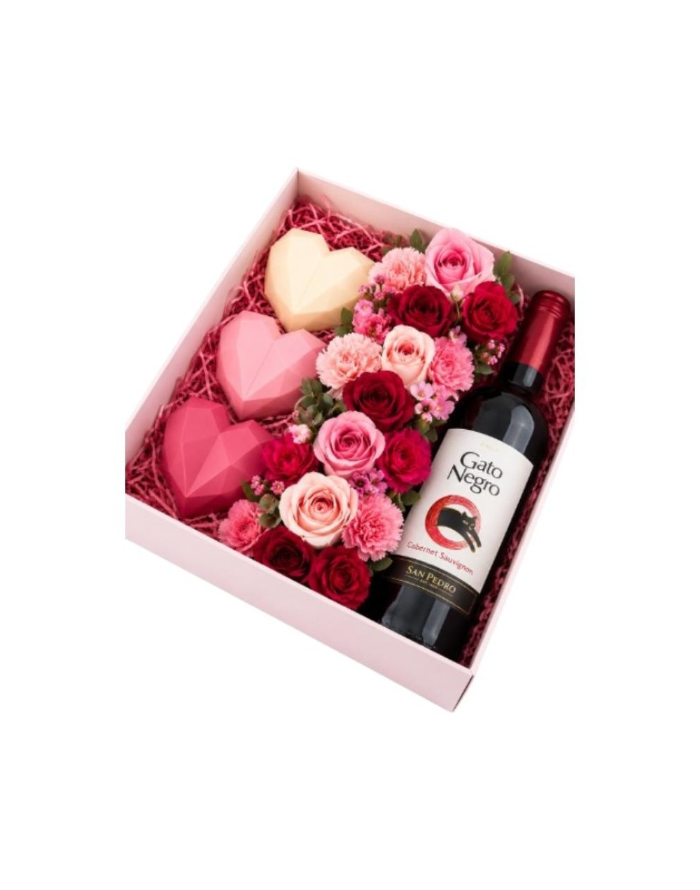 Sweet Love Cakes Corazón, Vino Gato Negro