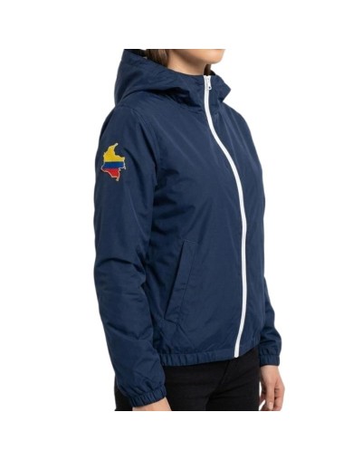 Chaqueta rompevientos azul