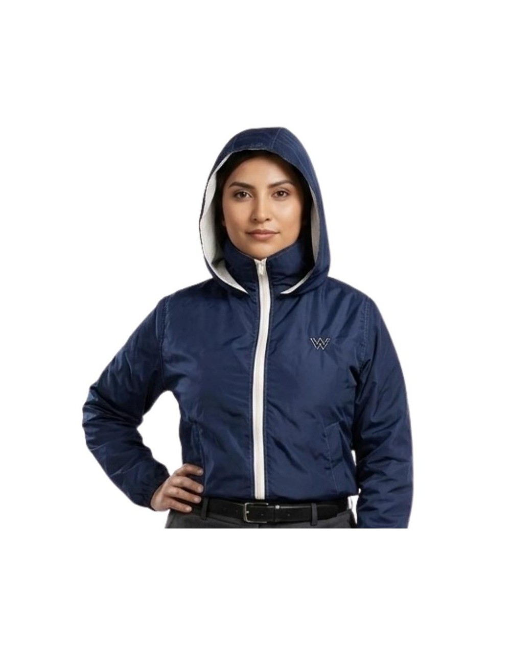 Chaqueta rompevientos azul