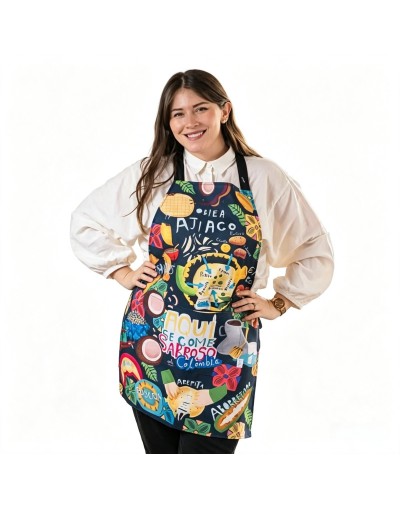 Delantal Diseño Comidas Típicas Colombianas - Ailé