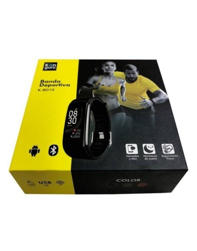 Smartband Kanguro Pulsera Inteligente Deportiva NEGRA