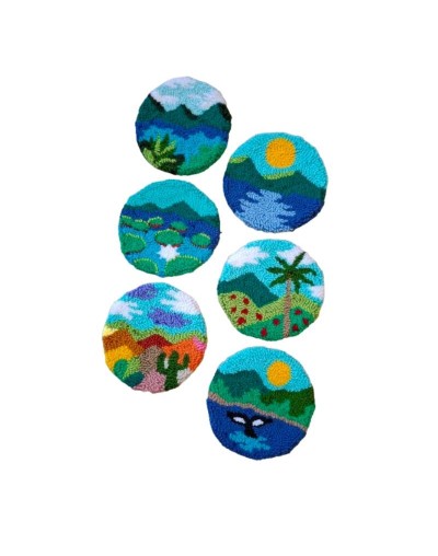 Portavasos Bordados