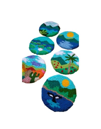 Portavasos Bordados
