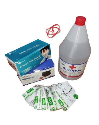 COMBO BIOSEGURIDAD ALCOHOL GLICERINADO ANTISEPTICO REGISTRO INVIMA