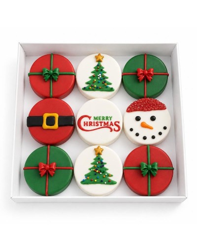 Caja de 9 Choco Oreo Navideñas