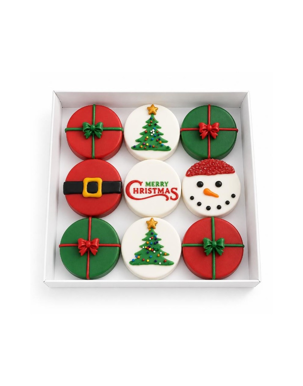 Caja de 9 Choco Oreo Navideñas