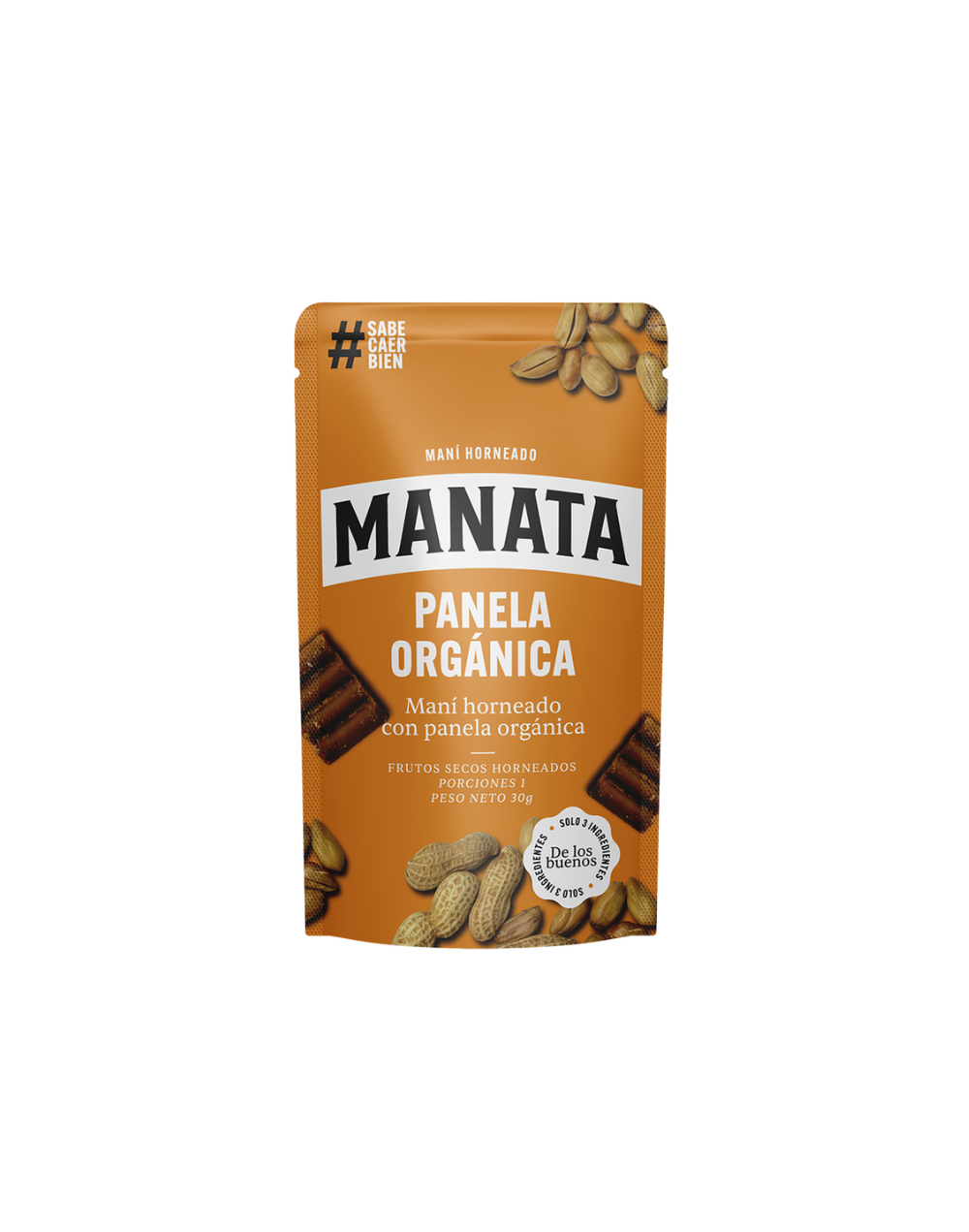 Maní Horneado Manata Panela Orgánica 30g