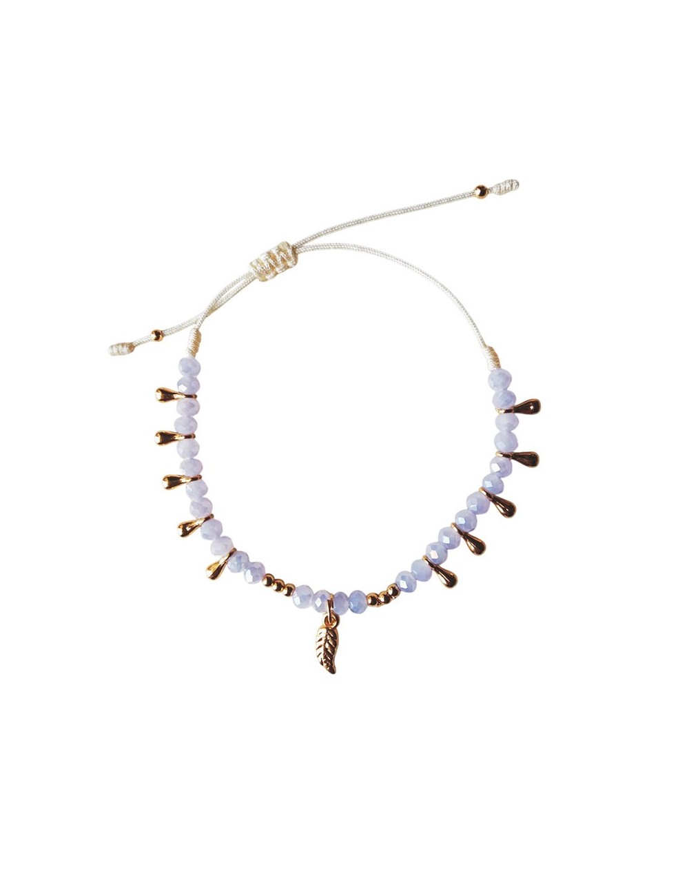 Pulsera Ángel con Dije de Pluma y Detalles Dorados | Trufour Store Colombia