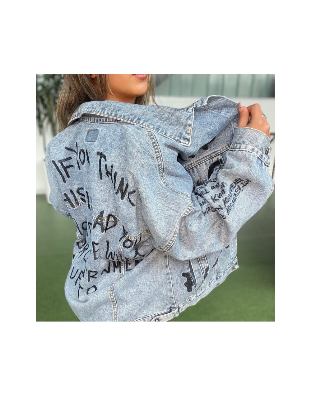Jacket estampada oversize unisex